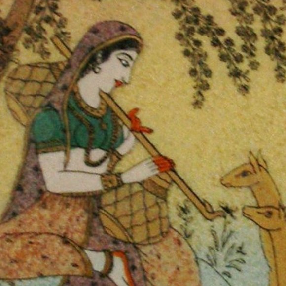 Eco Friendly Blank Book Journal 9x8 Handmade Crushed Gemstones Painted On Glass - Picture 4 of 8